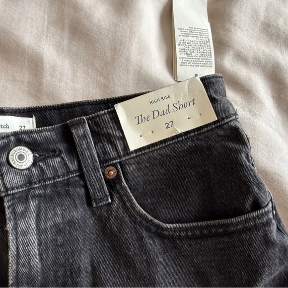 Abercrombie & Fitch Black Jean Shorts - Picture 7 of 9